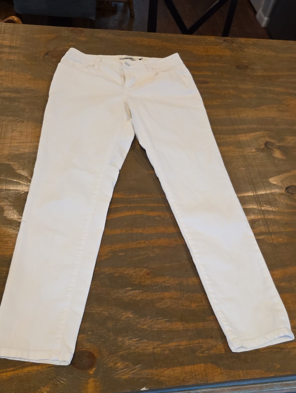 Christopher Blue White Straight Leg Jeans